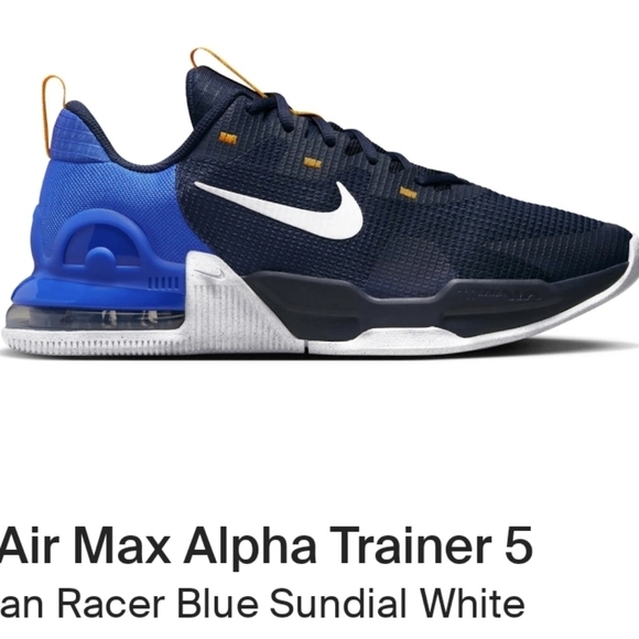 Nike Air Max Alpha Trainer 5 - Blue and White - Picture 1 of 6